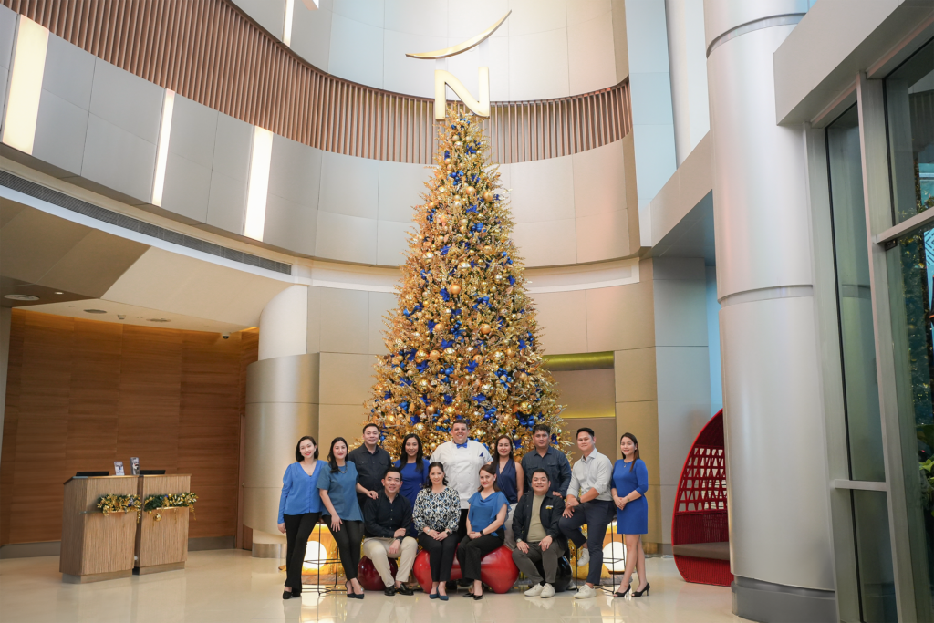 Novotel Manila Araneta City gets blue and bright for the Season